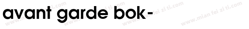 avant garde bok字体转换